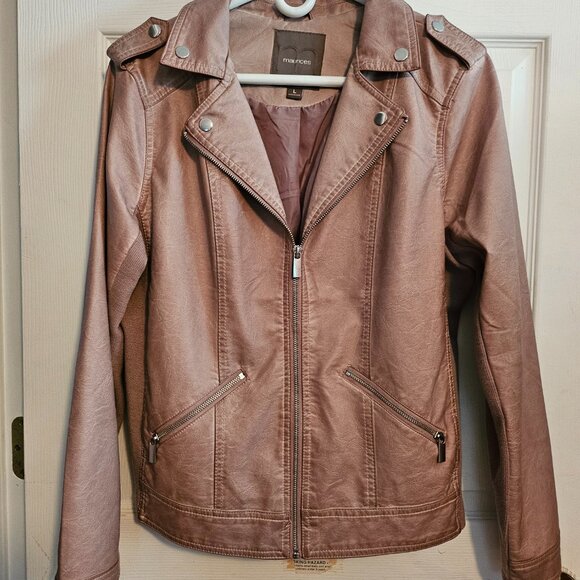 Maurices Faux Leather Jacket sz L - Picture 10 of 12